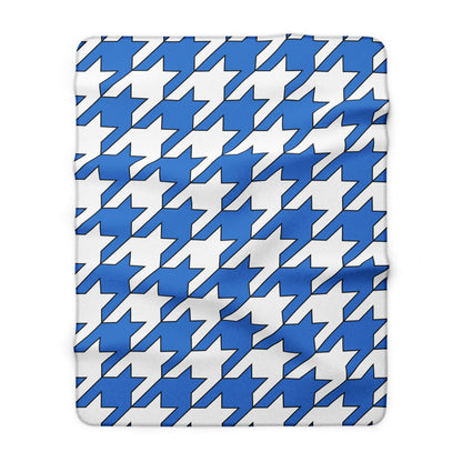 Antarctica Retro Houndstooth Blanket Throw