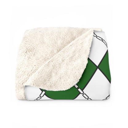 Tajikistan Retro Argyle Blanket Throw