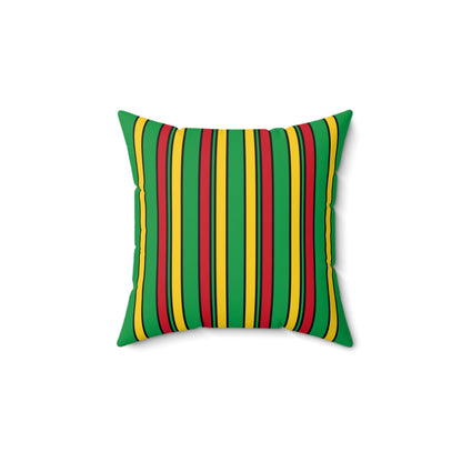 Guinea Bissau Retro Stripes Cushion Pillow