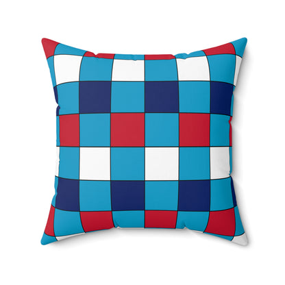 Tuvalu Retro Check Cushion Pillow