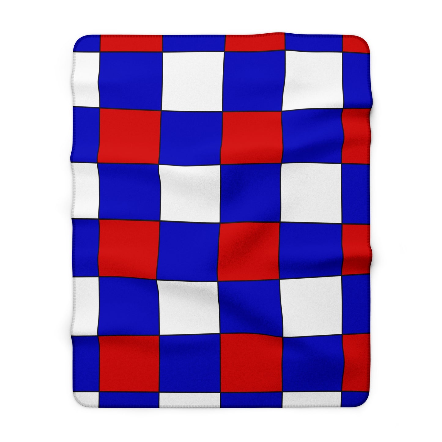 Slovenia Retro Check Blanket Throw
