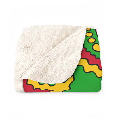 Sao Tome And Principe Retro Paisley Blanket Throw