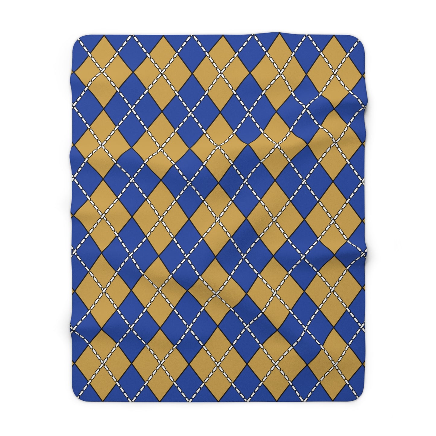 Kosovo Retro Argyle Blanket Throw
