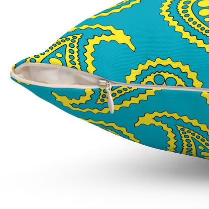 Kazakhstan Retro Paisley Cushion Pillow