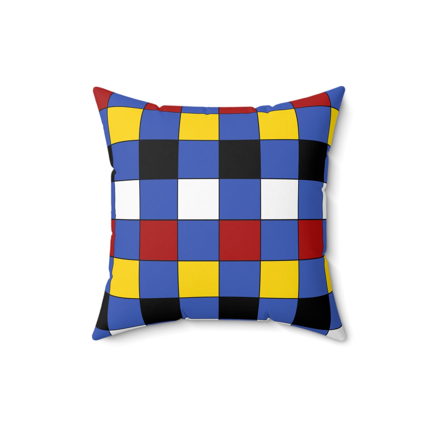 Eswatini Retro Check Cushion Pillow