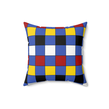 Eswatini Retro Check Cushion Pillow