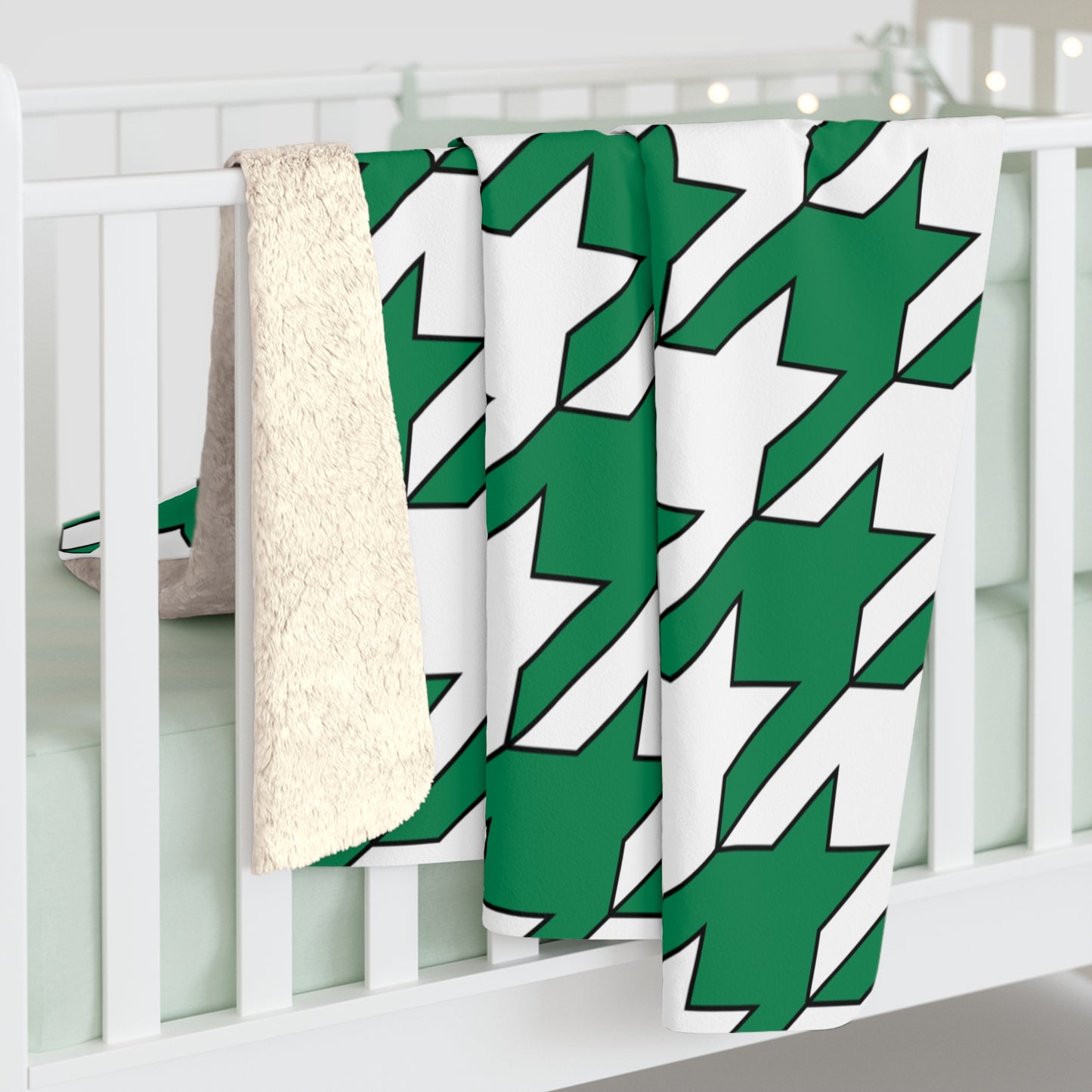 Nigeria Retro Houndstooth Blanket Throw