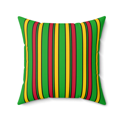 Sao Tome And Principe Retro Stripes Cushion Pillow
