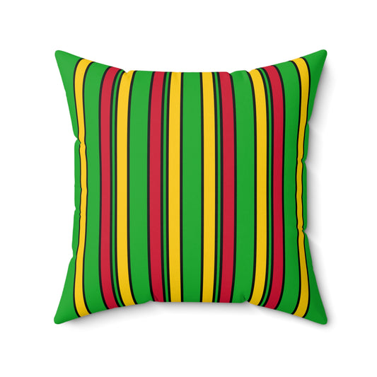 Sao Tome And Principe Retro Stripes Cushion Pillow
