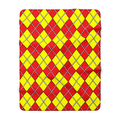 China Retro Argyle Blanket Throw