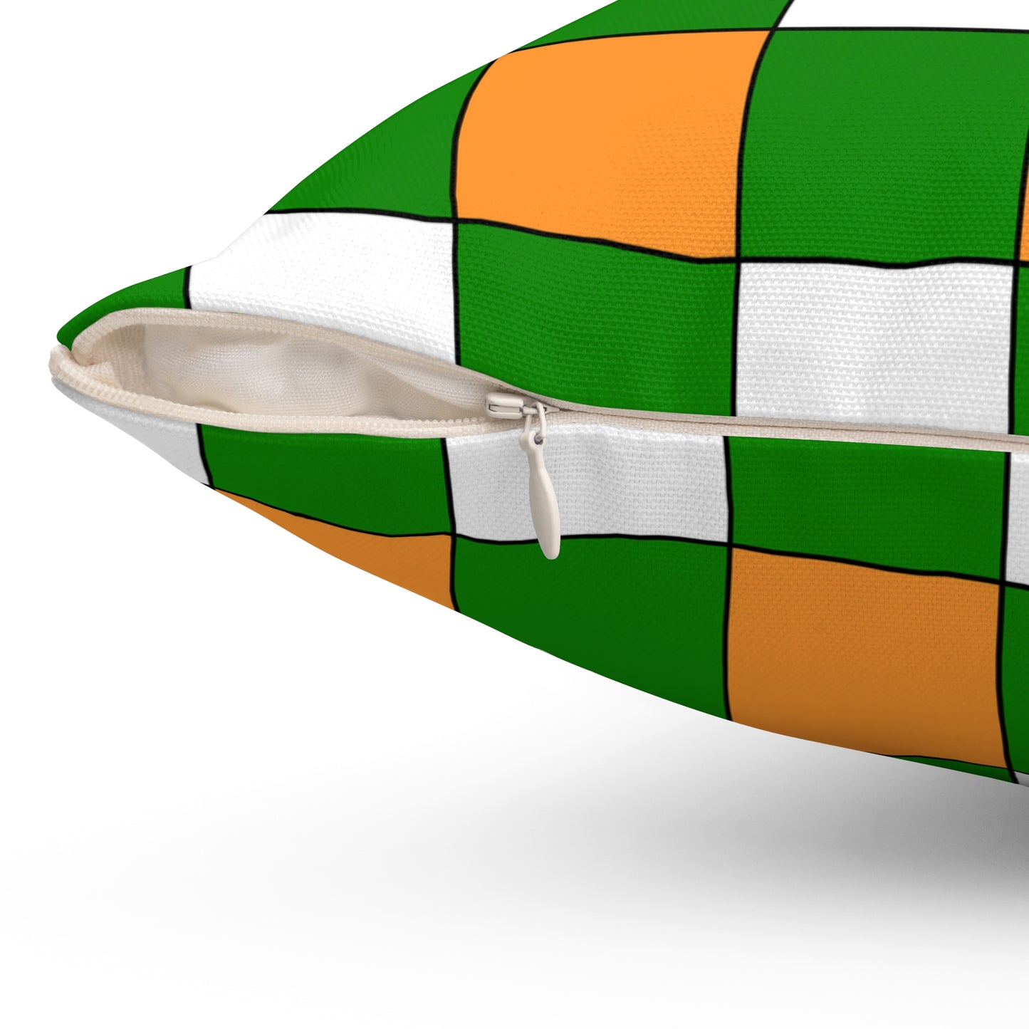 India Retro Check Cushion Pillow