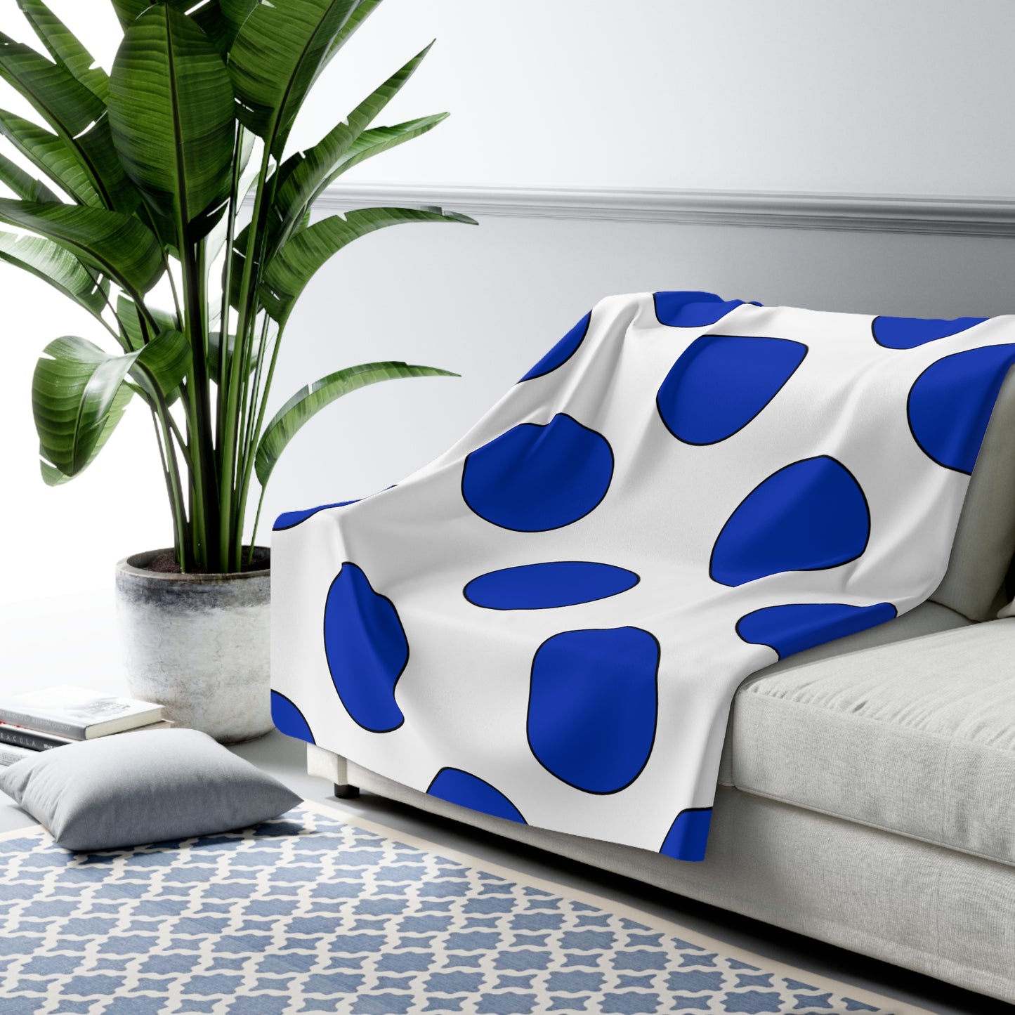 Israel Retro Polka Dots Blanket Throw