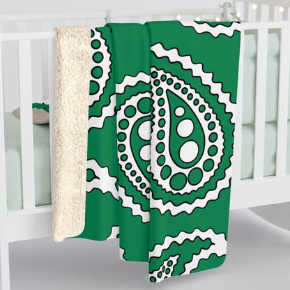 Nigeria Retro Paisley Blanket Throw