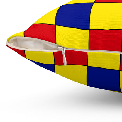 Colombia Retro Check Cushion Pillow