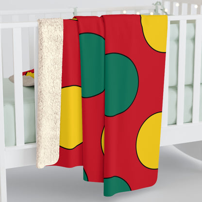 Grenada Retro Polka Dots Blanket Throw
