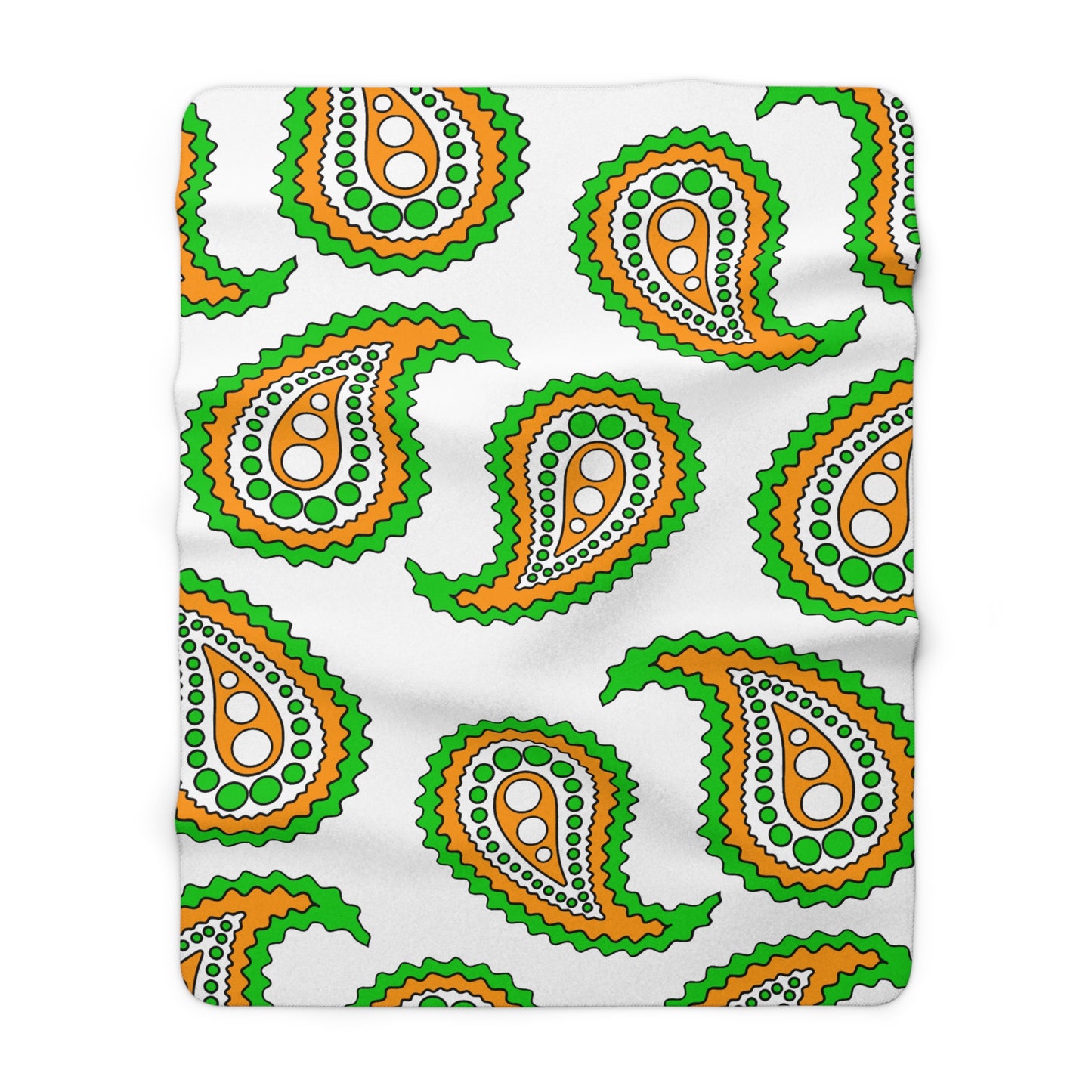 Cote Divoire Retro Paisley Blanket Throw