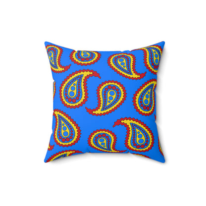 Democratic Republic of the Congo Retro Paisley Cushion Pillow