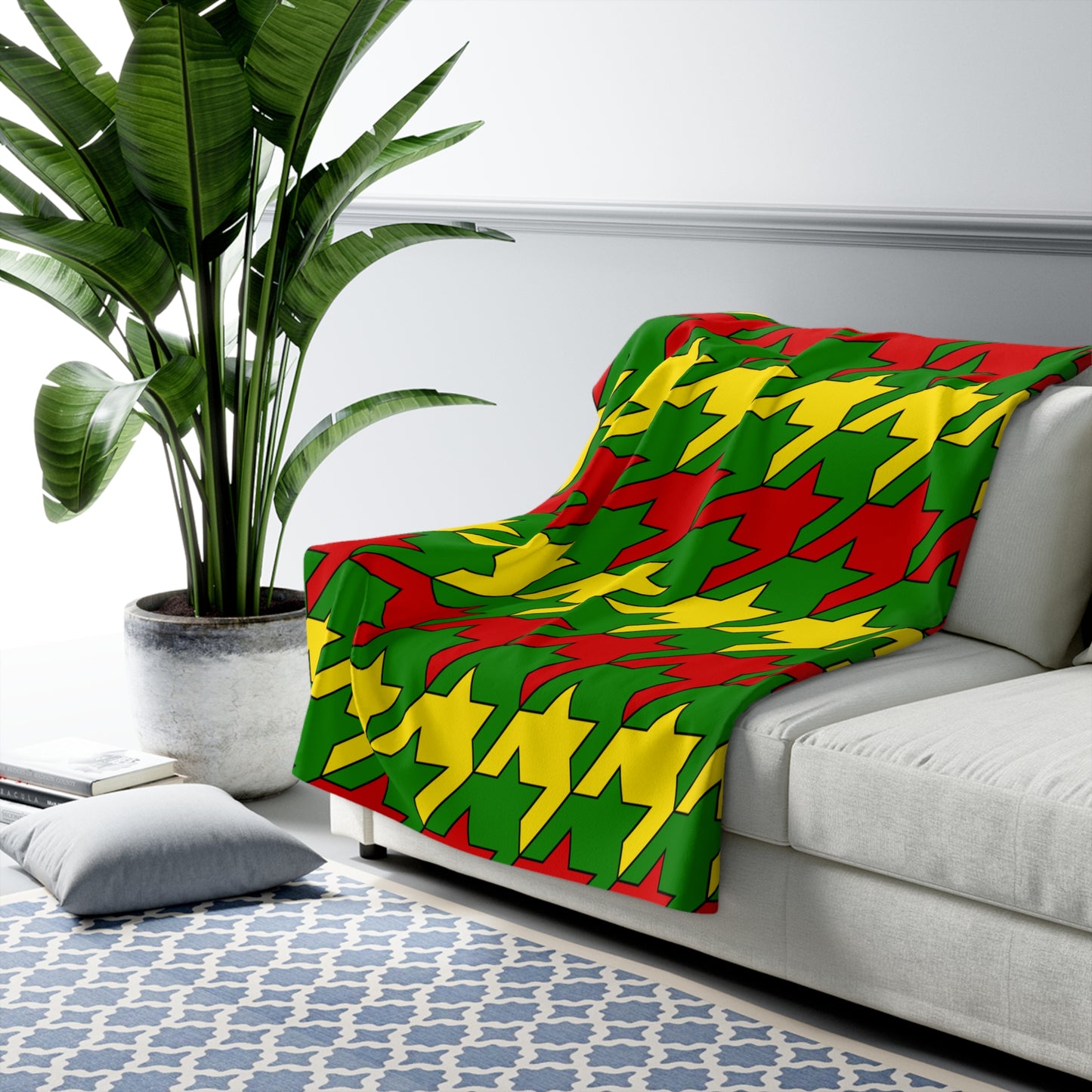 Togo Retro Houndstooth Blanket Throw