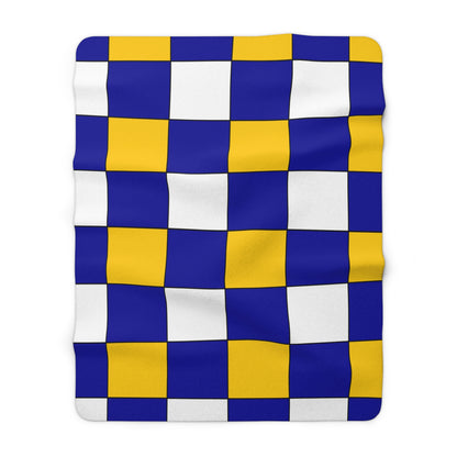 Bosnia And Herzegovina Retro Check Blanket Throw