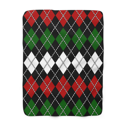 Kenya Retro Argyle Blanket Throw