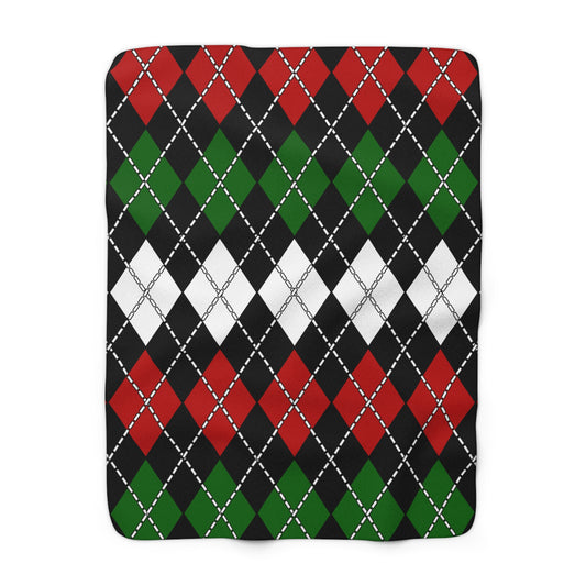 Kenya Retro Argyle Blanket Throw