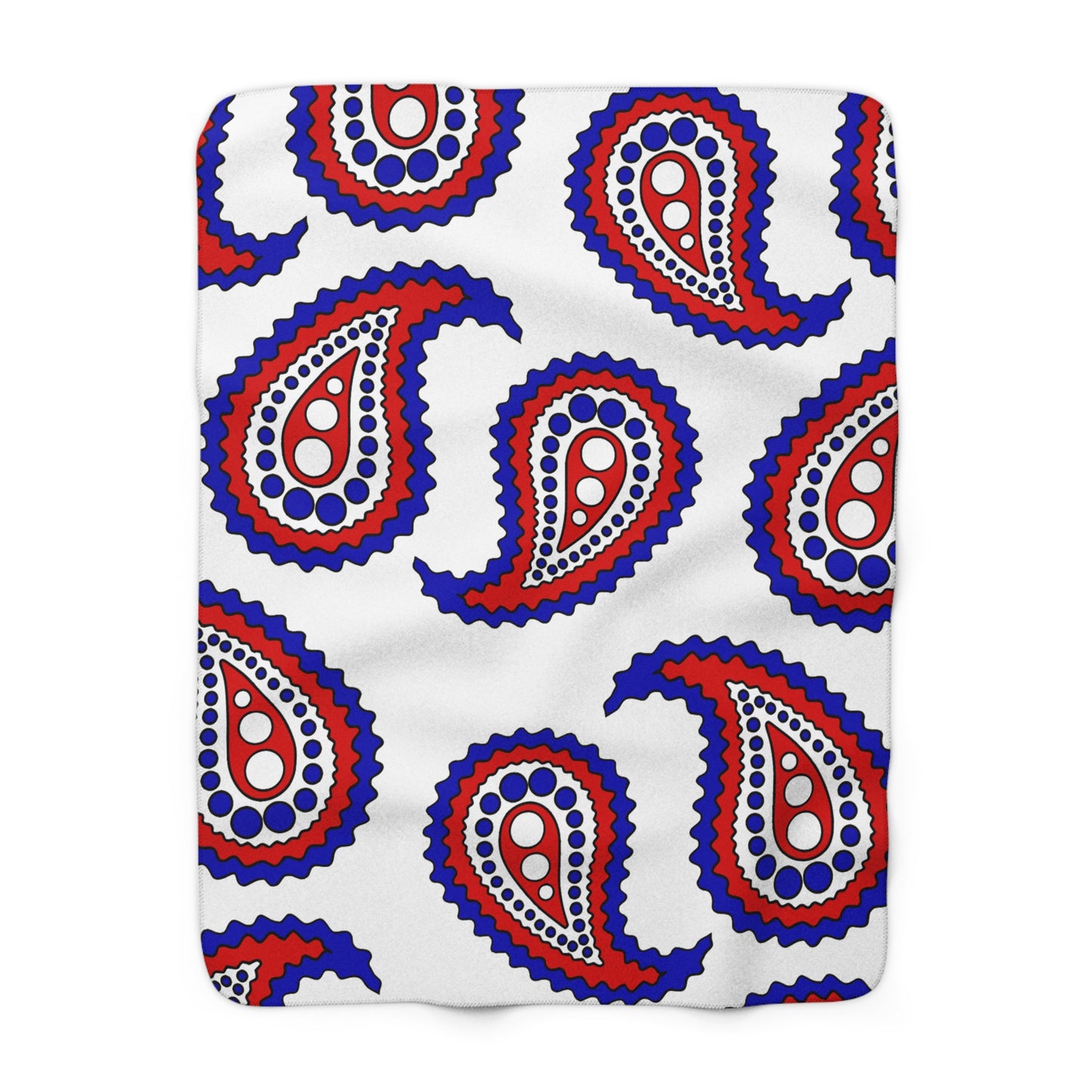 Costa Rica Retro Paisley Blanket Throw