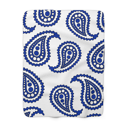 Uruguay Retro Paisley Blanket Throw
