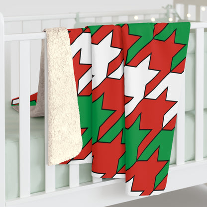 Pais Vasco Retro Houndstooth Blanket Throw