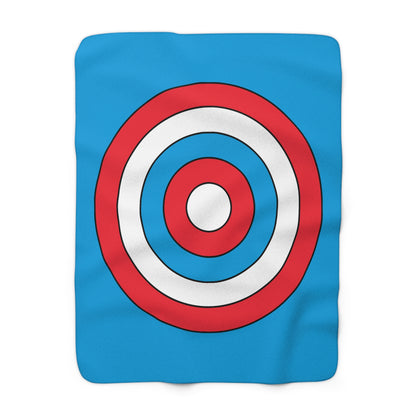 Luxembourg Retro Target Blanket Throw