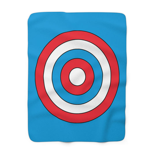 Luxembourg Retro Target Blanket Throw