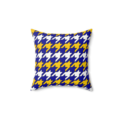 Bosnia And Herzegovina Retro Houndstooth Cushion Pillow