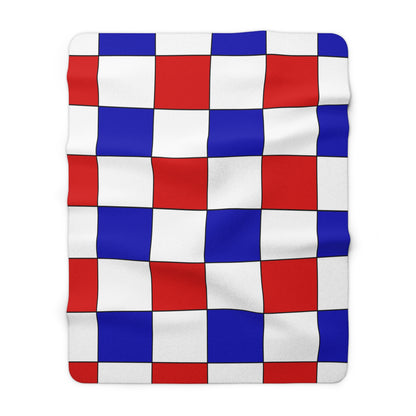 Costa Rica Retro Check Blanket Throw