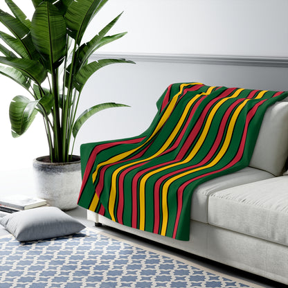 Mauritania Retro Stripes Blanket Throw