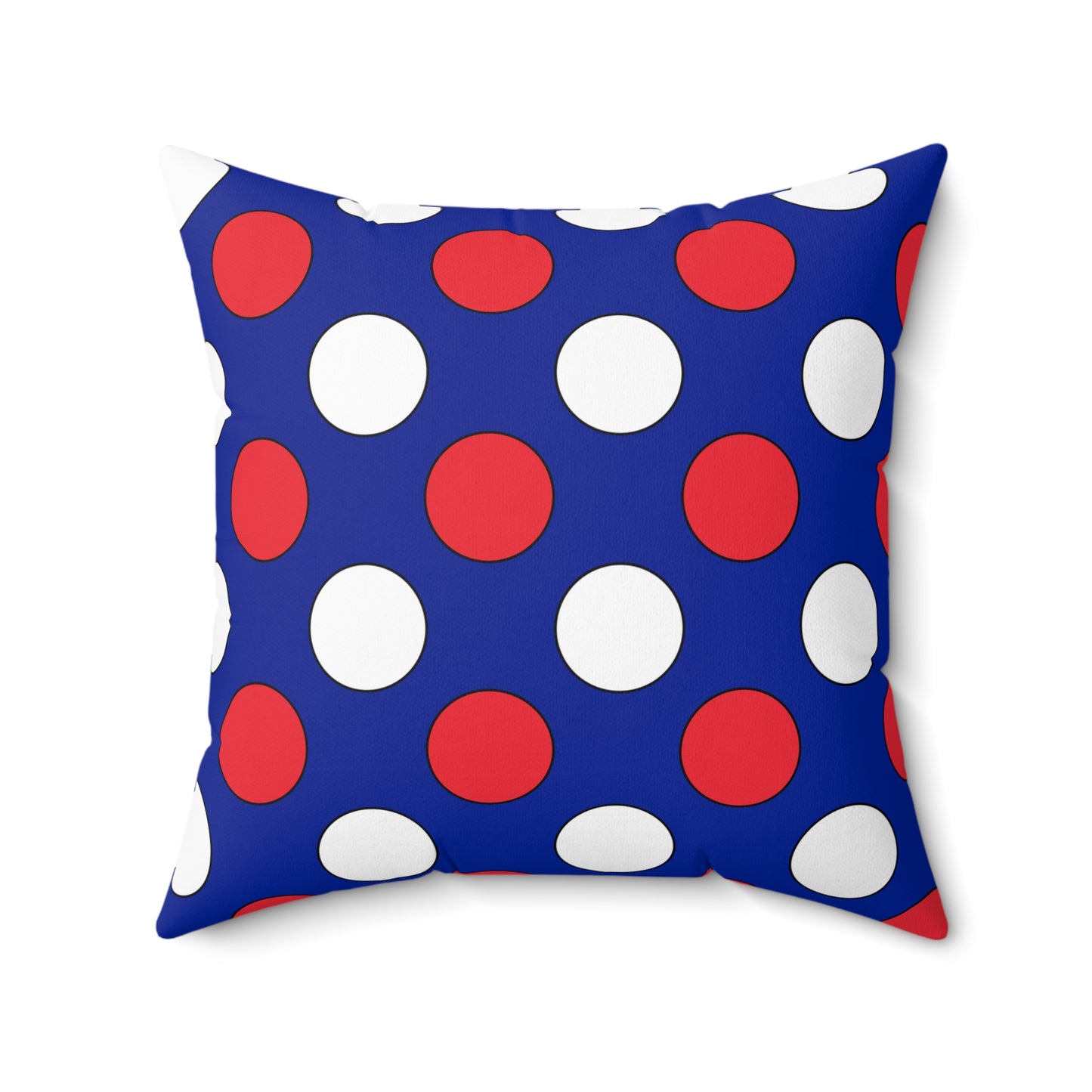 French Southern Territories Retro Polka Dots Cushion Pillow