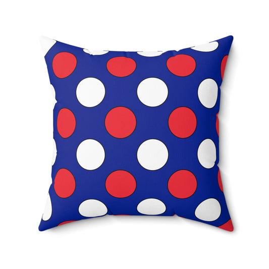 French Southern Territories Retro Polka Dots Cushion Pillow
