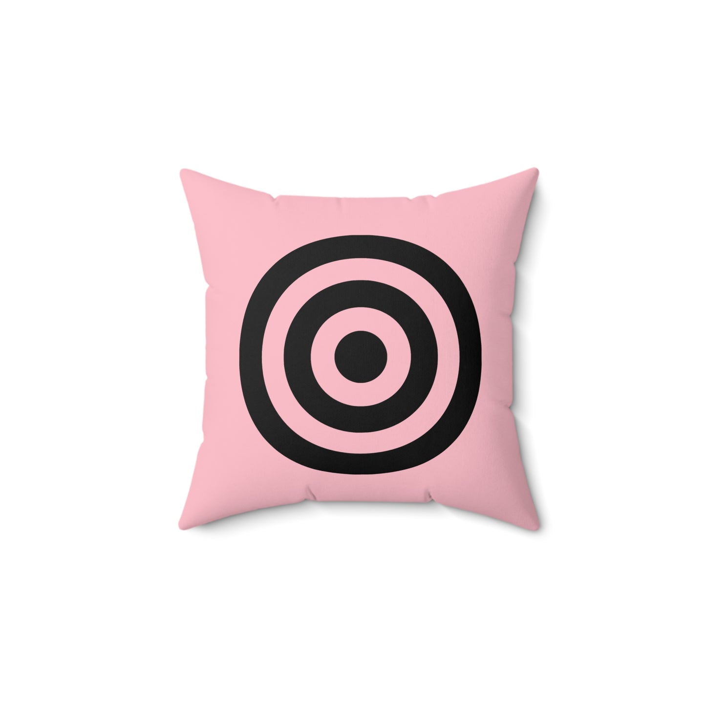Pink, Black Retro Target Cushion Pillow