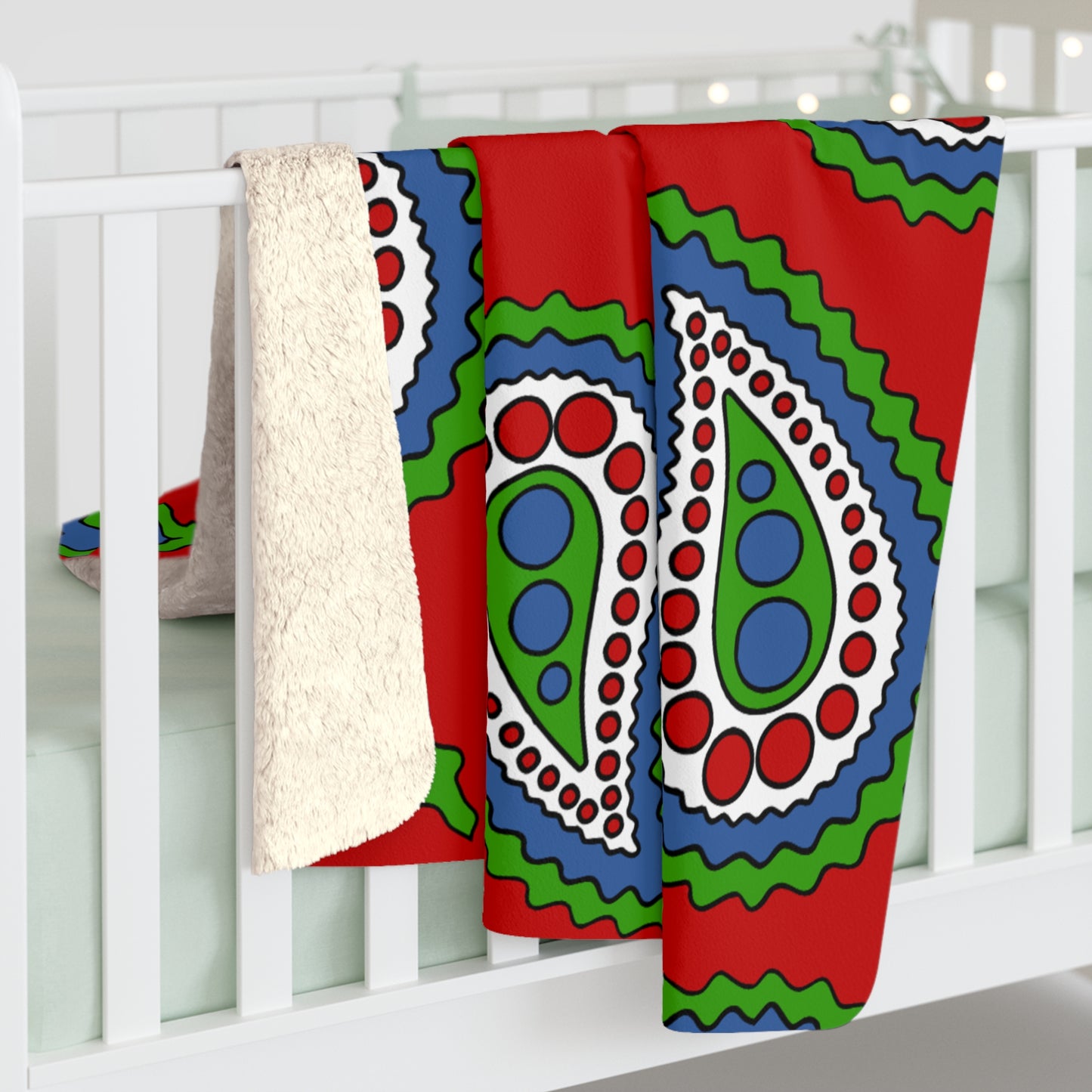 Namibia Retro Paisley Blanket Throw
