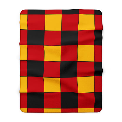 Timor Leste Retro Check Blanket Throw