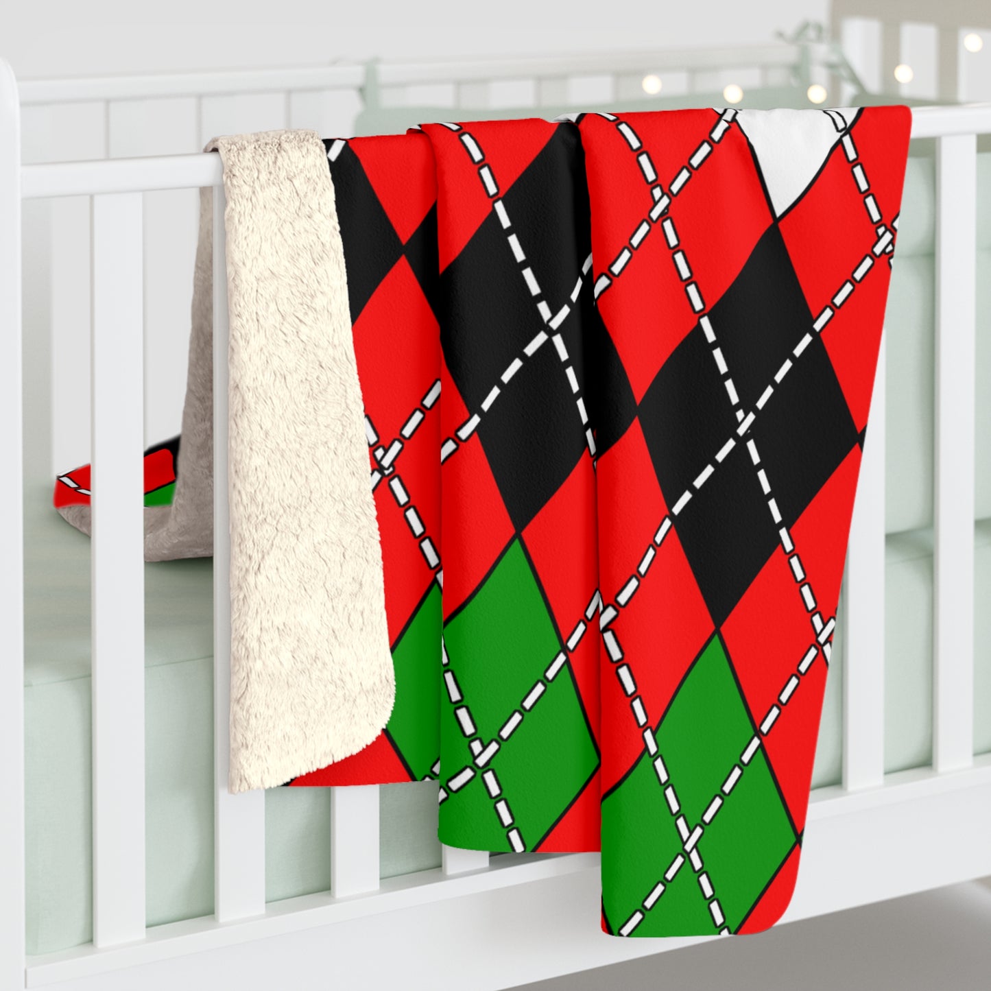 Jordan Retro Argyle Blanket Throw