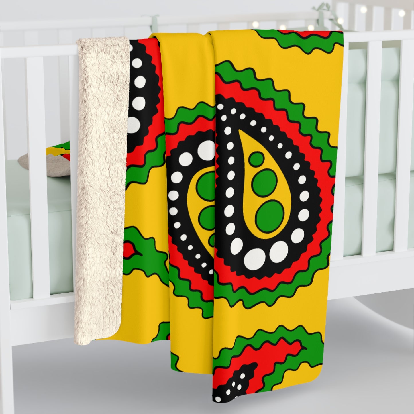 Mozambique Retro Paisley Blanket Throw