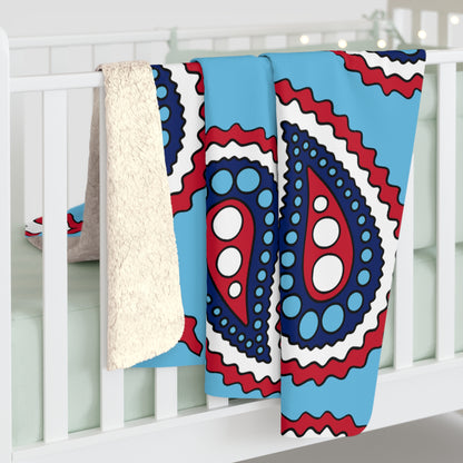 Fiji Retro Paisley Blanket Throw