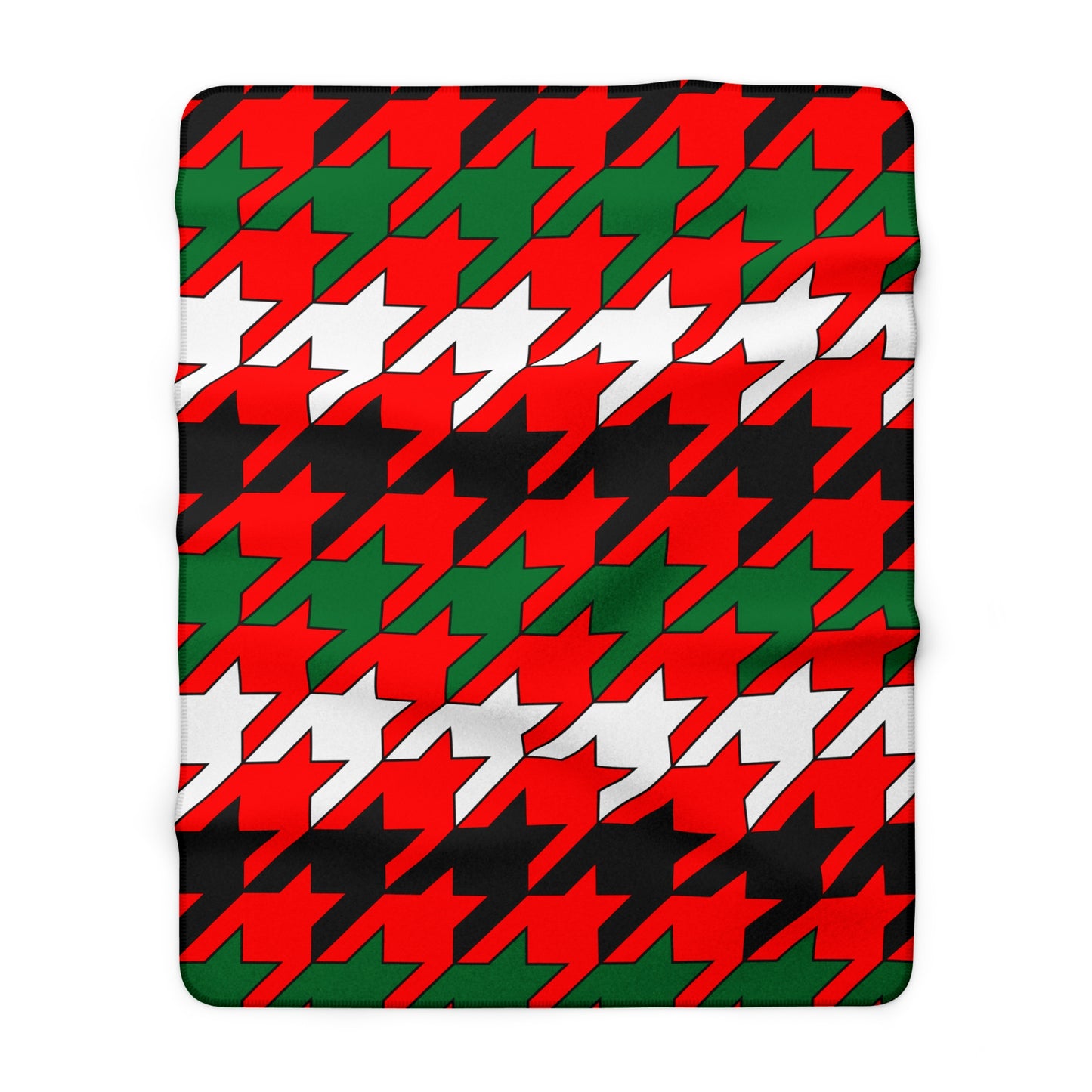 United Arab Emirates Retro Houndstooth Blanket Throw