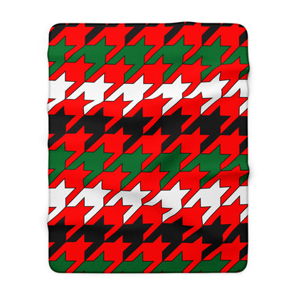 United Arab Emirates Retro Houndstooth Blanket Throw