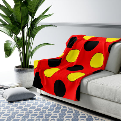 Angola Retro Polka Dots Blanket Throw