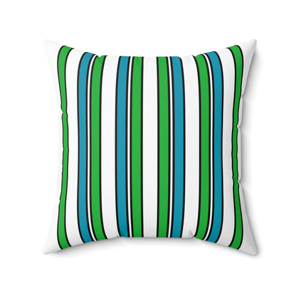 Uzbekistan Retro Stripes Cushion Pillow
