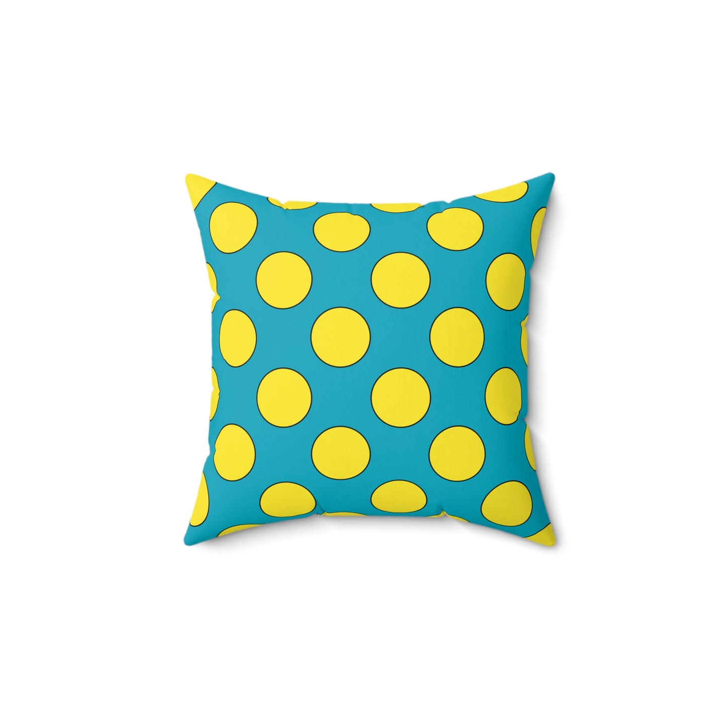 Kazakhstan Retro Polka Dots Cushion Pillow