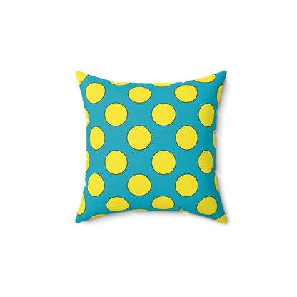 Kazakhstan Retro Polka Dots Cushion Pillow