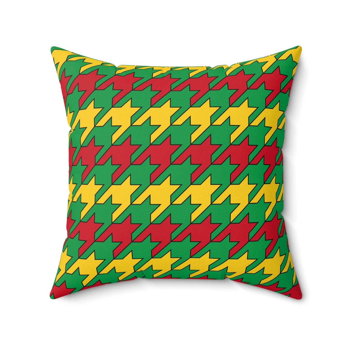 Guinea Bissau Retro Houndstooth Cushion Pillow