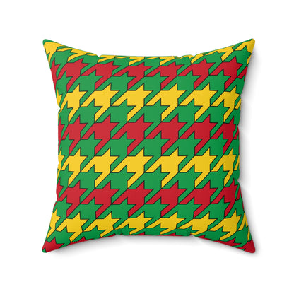 Guinea Bissau Retro Houndstooth Cushion Pillow