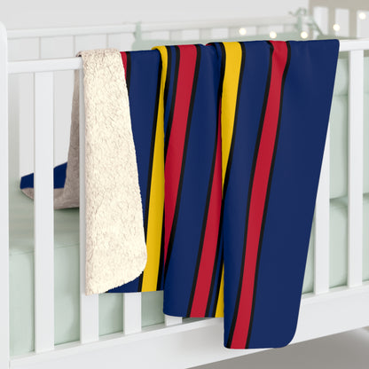 Chad Retro Stripes Blanket Throw